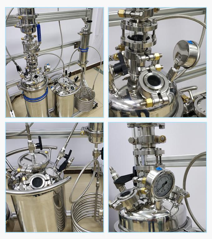 Extractor de acero inoxidable del lazo cerrado del bho 1lb de los productos farmacéuticos