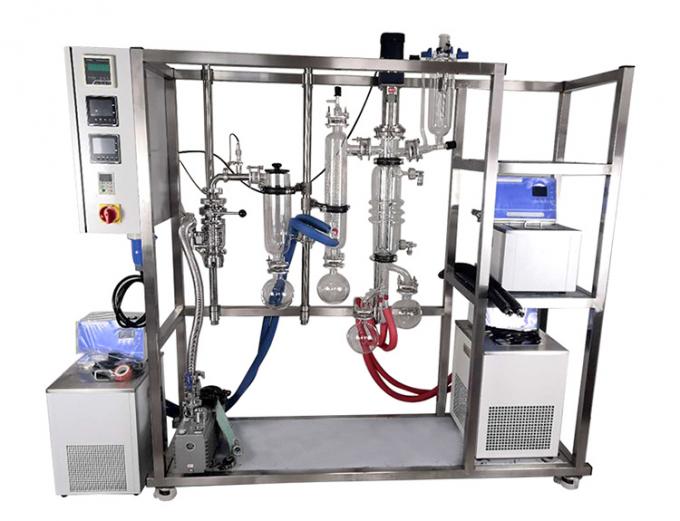 SS304 equipo molecular de la destilación del aceite de cáñamo del etanol CBD