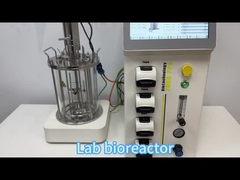 Biorreactor de cultivo de células animales de 5 l Biorreactor de vidrio autoclavable Fermentador microbiano