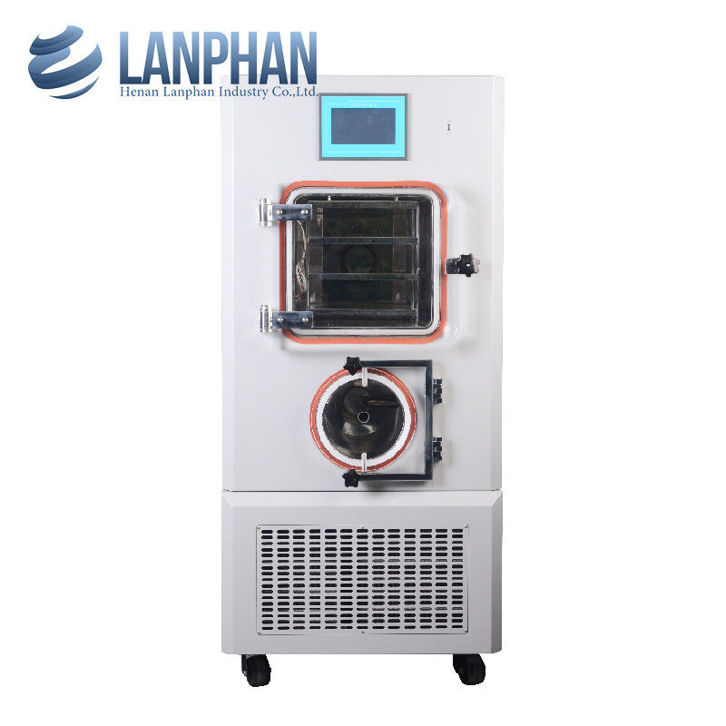 Seca de congelación al vacío de laboratorio piloto con capacidad de captura de agua de 4 kg/24 h, enfriamiento por aire y fuente de alimentación de 220VAC 50Hz