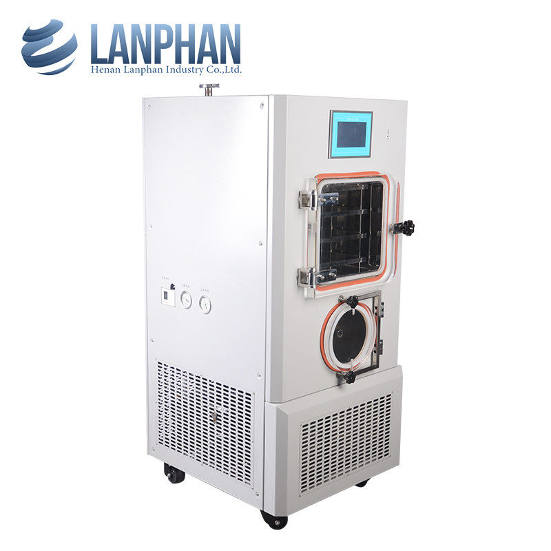 Seca de congelación al vacío de laboratorio piloto con capacidad de captura de agua de 4 kg/24 h, enfriamiento por aire y fuente de alimentación de 220VAC 50Hz