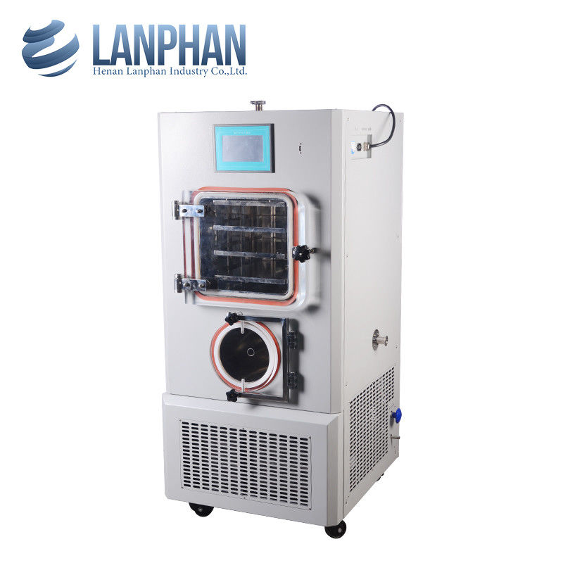 Seca de congelación al vacío de laboratorio piloto con capacidad de captura de agua de 4 kg/24 h, enfriamiento por aire y fuente de alimentación de 220VAC 50Hz