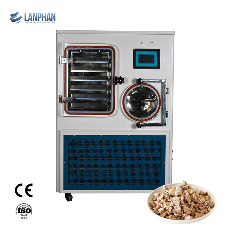 Liofilizador de laboratorio con sistema refrigerado por aire, capacidad de captura de agua de 6 kg/24h y temperatura de trampa fría de < -75°C