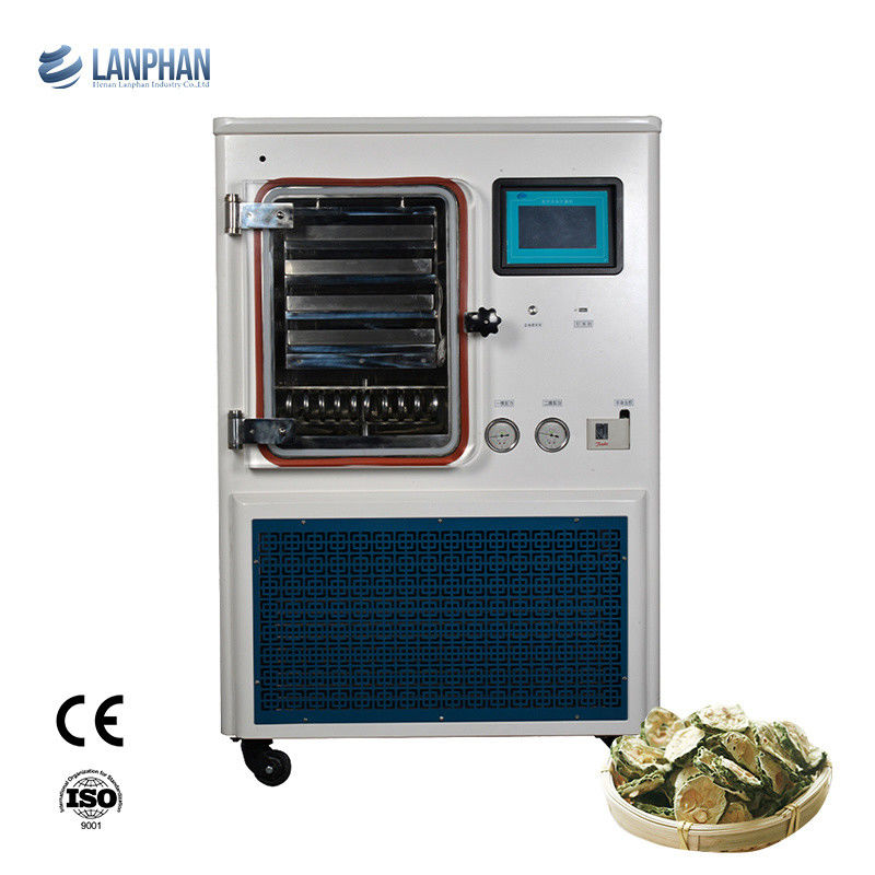 Liofilizador de laboratorio con área de liofilización de 0.4 m², sistema refrigerado por aire y capacidad de captura de agua de 6 kg/24h