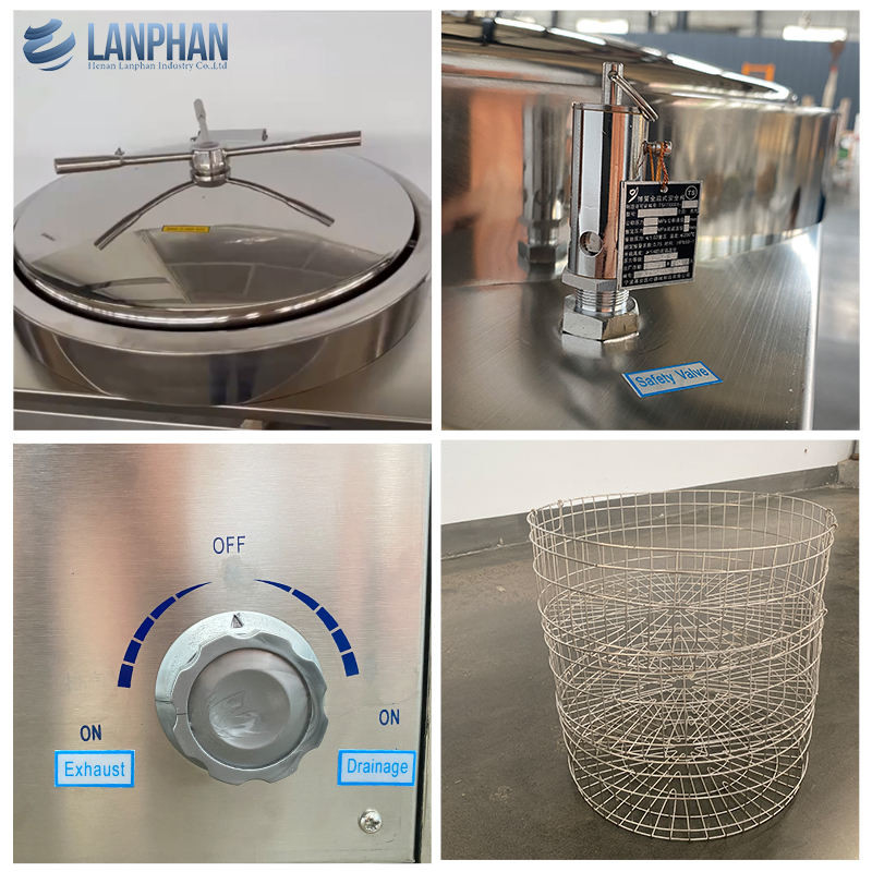 Autoclave de alta presión de la réplica grande de 200 litros para la esterilización de las latas de aluminio