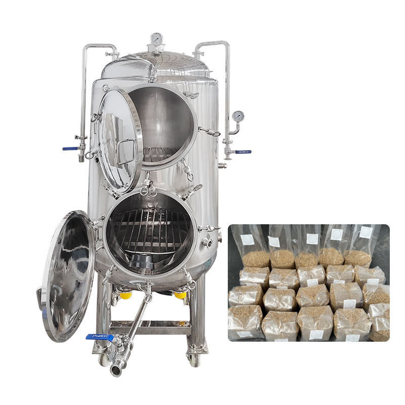 Esterilizador de vapor de autoclave vertical de fase única de 220 V con capacidad de 330 L y presión de trabajo de 15 PSI