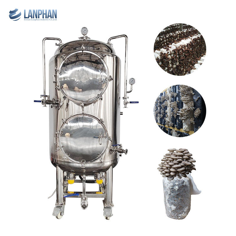 Esterilizador de vapor de autoclave vertical de fase única de 220 V con capacidad de 330 L y presión de trabajo de 15 PSI