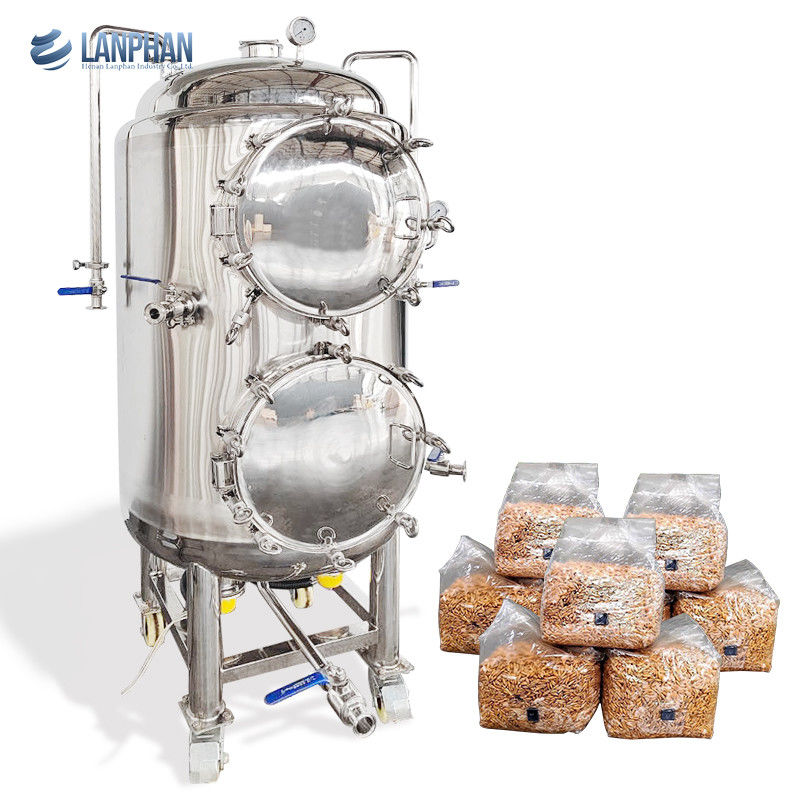 Esterilizador de vapor de autoclave vertical de fase única de 220 V con capacidad de 330 L y presión de trabajo de 15 PSI