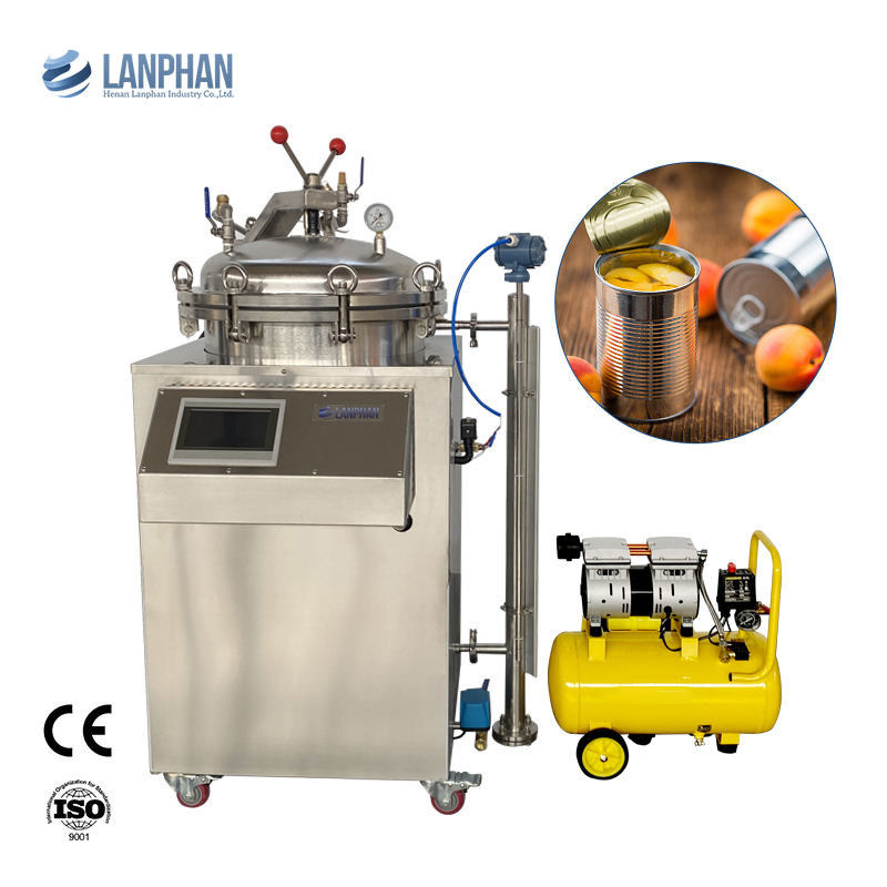 Autoclave esterilizador industrial de 100L de capacidad con baño de vapor y agua para esterilización a alta presión