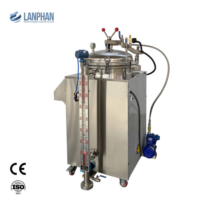 Esterilizador de retorte totalmente automático con capacidad de 100L 150L y esterilización con baño de vapor y agua