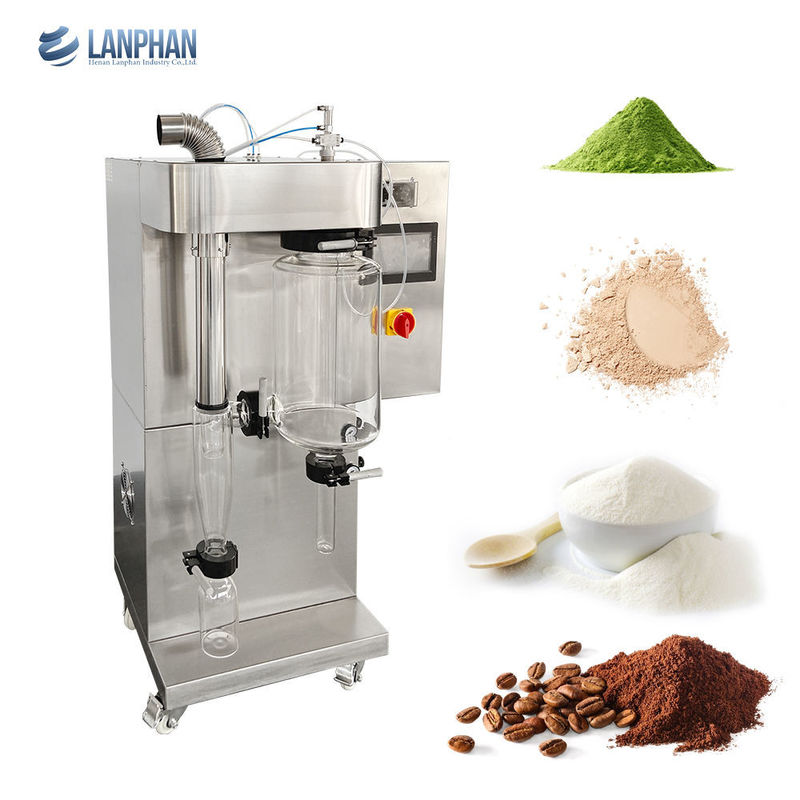 Máquina de secado de vapor de laboratorio mini 2L Capacidad SUS304 Material 3KW Potencia para polvo de leche de café