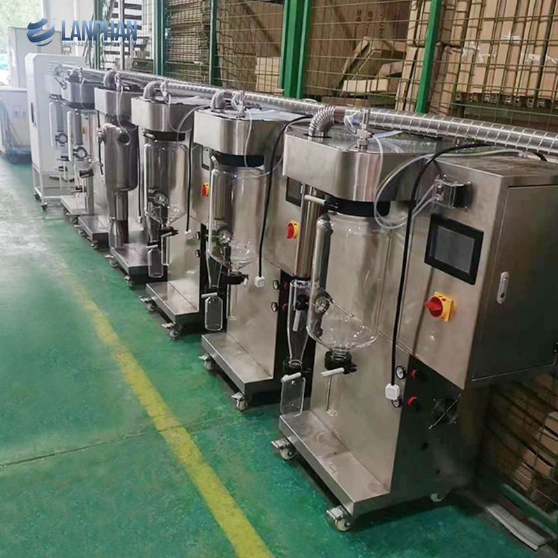 Máquina de secado de pulverización mini a escala de laboratorio con evaporación de 2000 ml/h y material SUS304 para polvo de detergente de proteína de suero