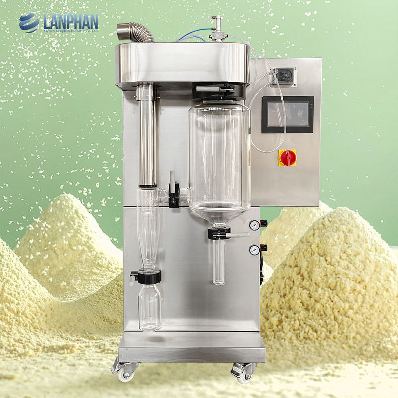 Máquina de secado de pulverización mini a escala de laboratorio con evaporación de 2000 ml/h y material SUS304 para polvo de detergente de proteína de suero