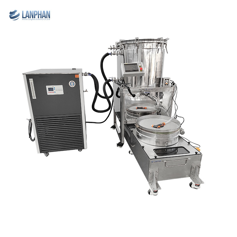 Extractor sin disolvente de agua helada comercial Burbuja de hachís vórtice Separador de tricomas Extracción sin disolvente