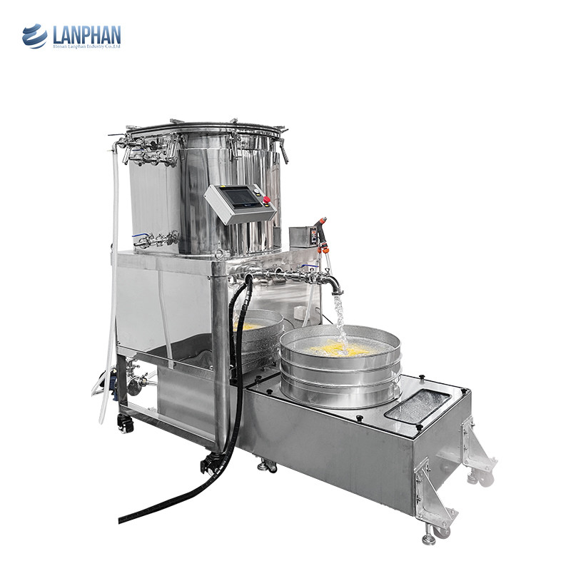 Máquina de extracción de tricomas de 75 galones burbuja de hachís hielo agua Tricomas separador extractor sin disolvente