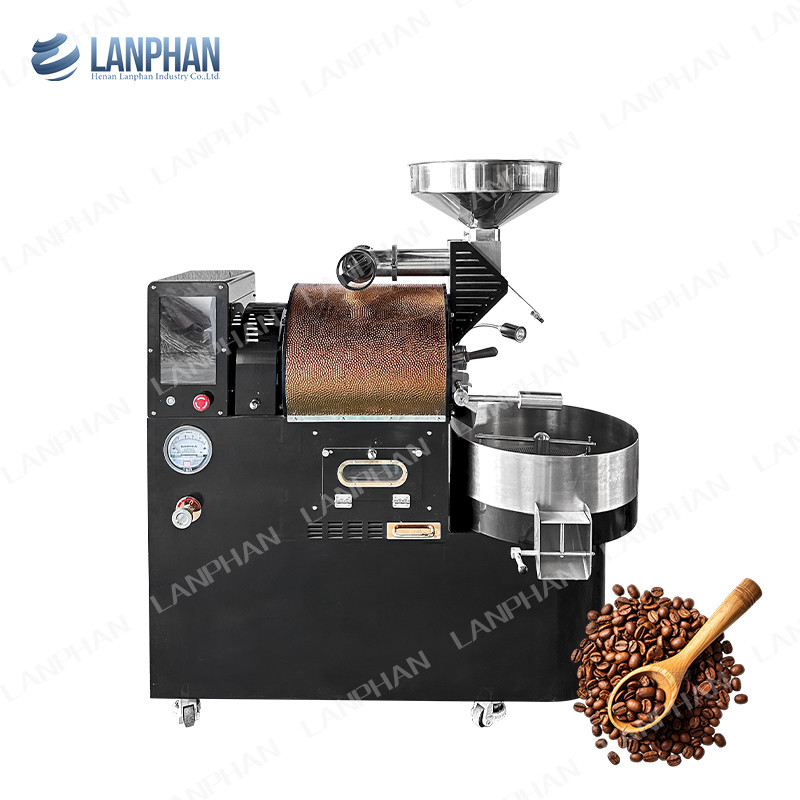 Máquina de tostador de café comercial de 3 kg tostador automático de granos de café para cafetería