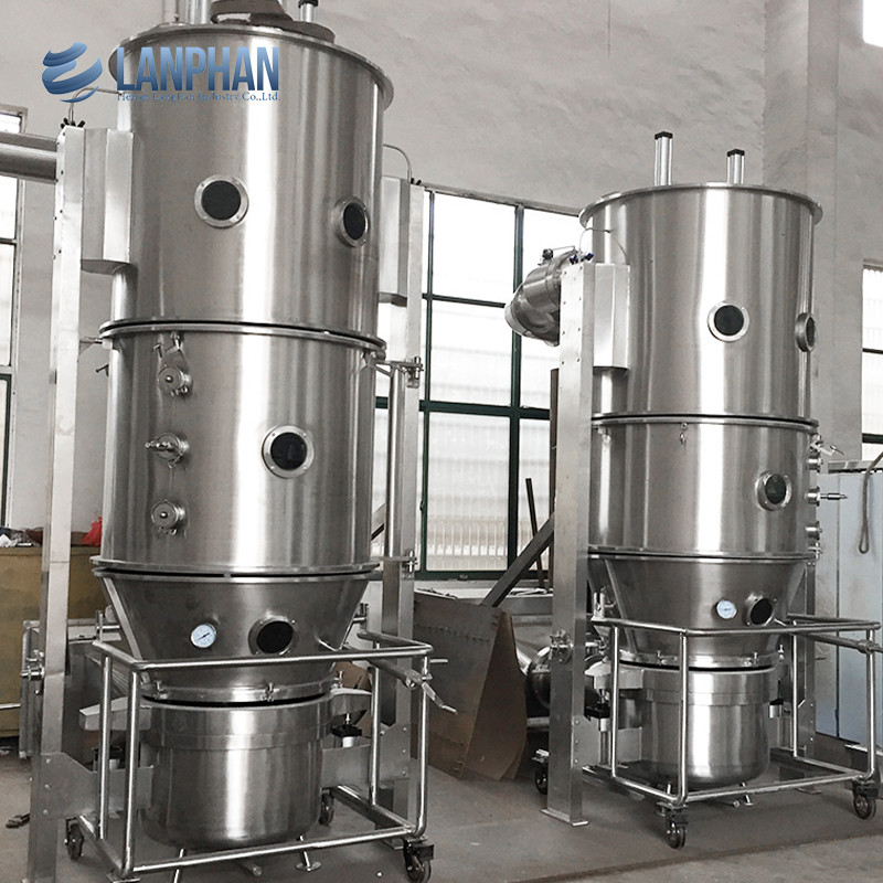 Granulador de lecho fluido hervir Lecho fluido fluidizado Granulación seca para polvo farmacéutico