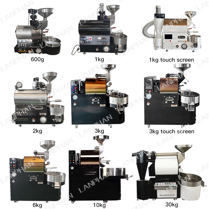 Roaster de tambor eléctrico de gas para el hogar máquina de tostado automática pequeña máquina eléctrica para el hogar para tostar granos de café