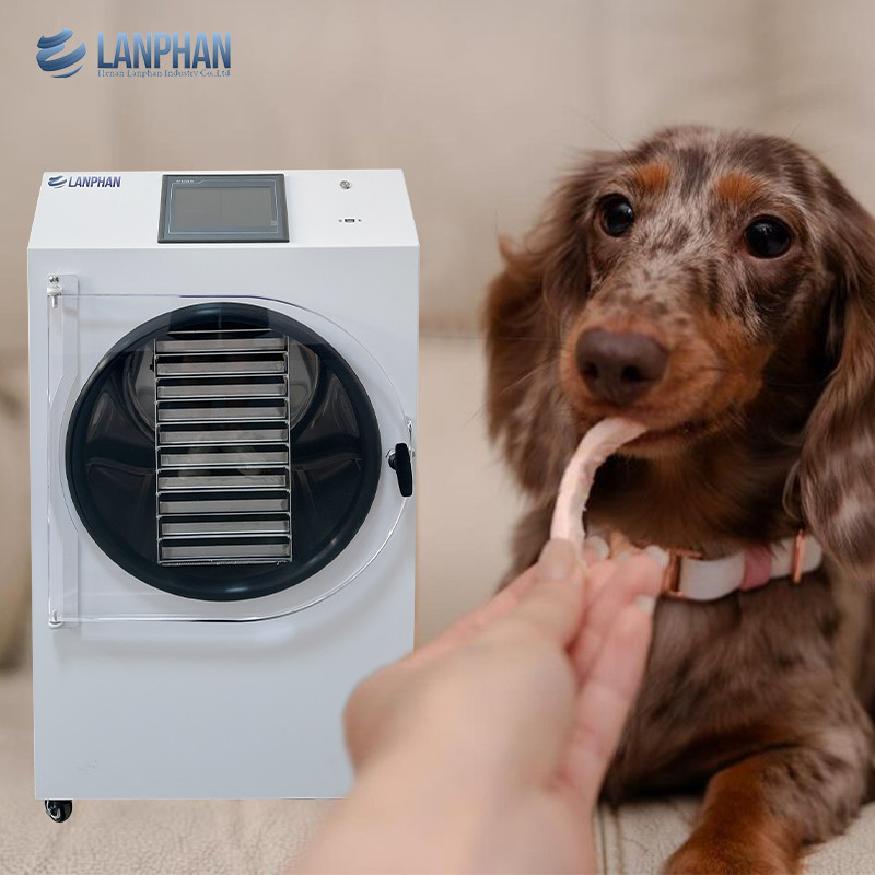 Tratamientos para mascotas congelados 0.9m2 Secador de congelación con vacío 10 bandejas Máquina de congelación para el hogar