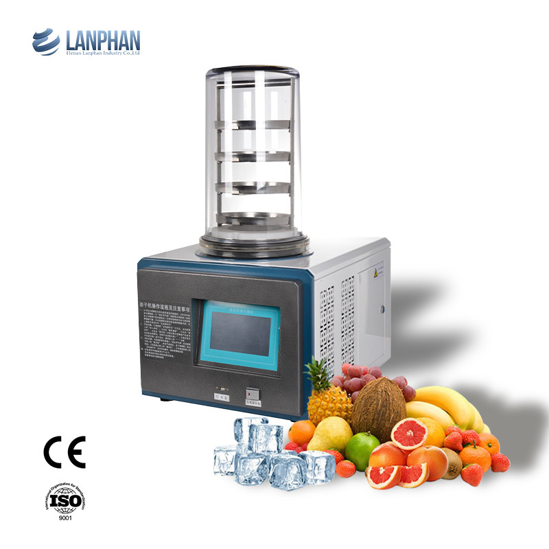 0.1m2 3-4kg Mini Laboratorio secador de congelación liofilizador máquina secadora de congelación con bomba de vacío