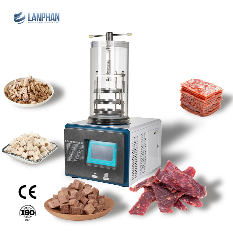 0.1m2 3-4kg Mini Laboratorio secador de congelación liofilizador máquina secadora de congelación con bomba de vacío