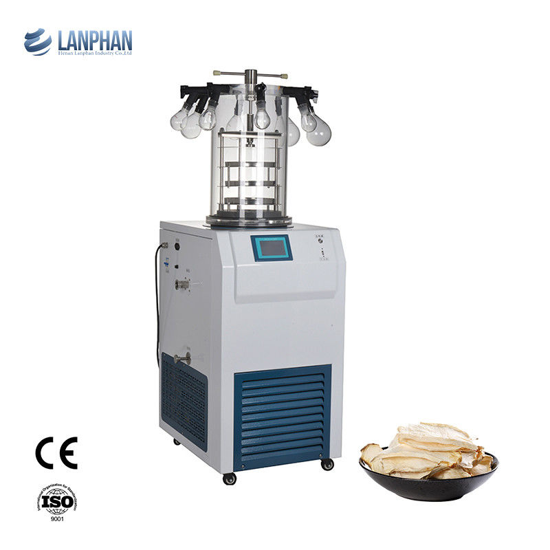 Capacidad de captura de agua de 6 kg/24h Secador de congelación de laboratorio con enfriamiento por aire y trampa de frío de acero inoxidable