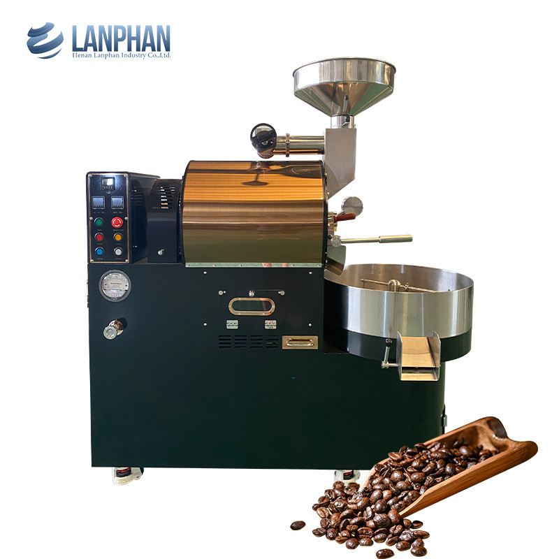 1-6 kg/partido Gas eléctrico Aire caliente Granos de café Equipo de panadería Máquina de tostado de café