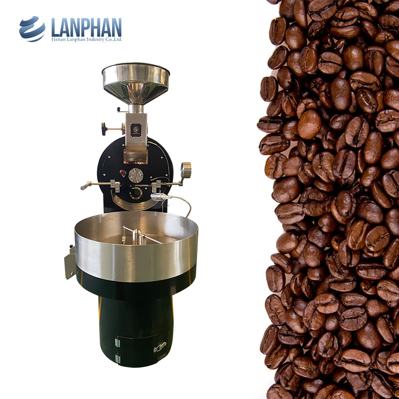 1-6 kg/partido Gas eléctrico Aire caliente Granos de café Equipo de panadería Máquina de tostado de café