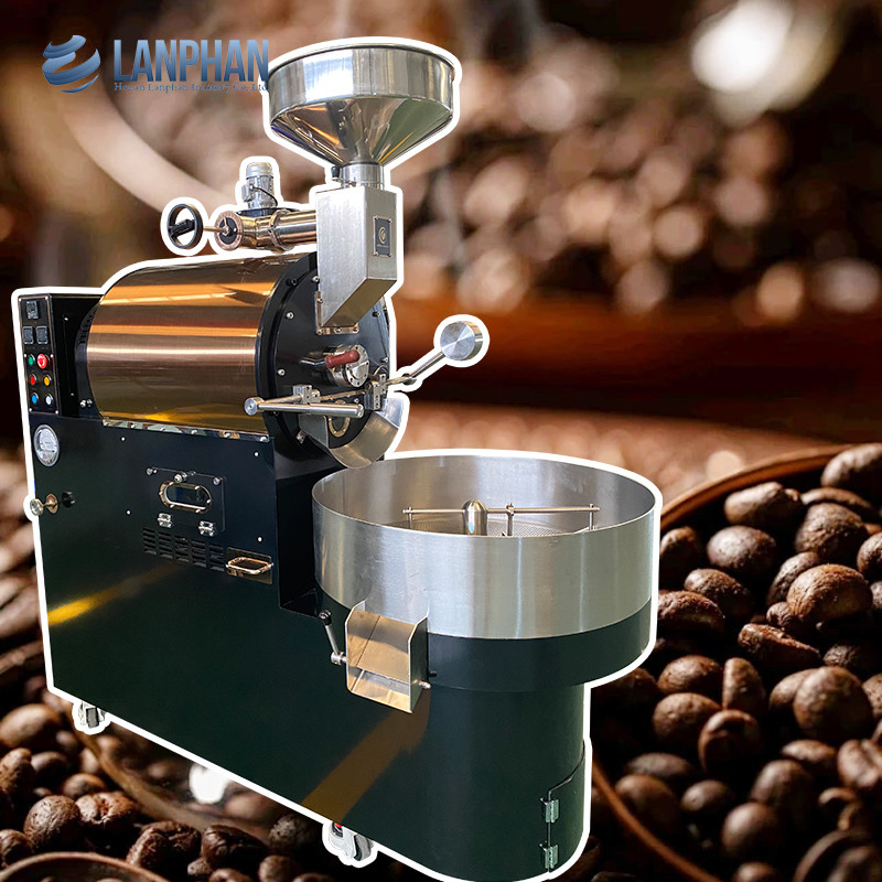 1-6 kg/partido Gas eléctrico Aire caliente Granos de café Equipo de panadería Máquina de tostado de café