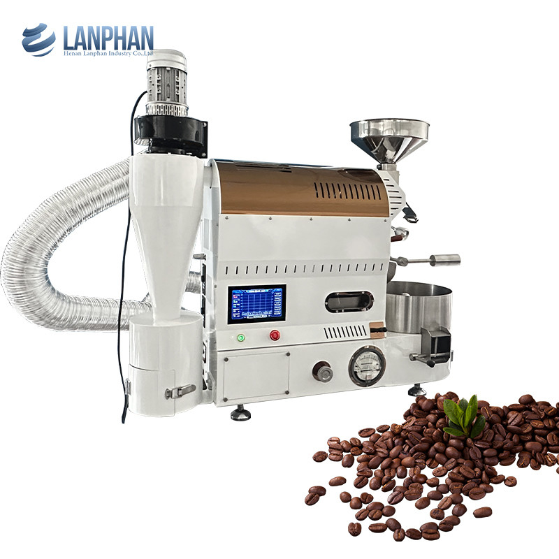 Inicio Escritorio 1000g Medio aire caliente de acero inoxidable Fabrica de máquinas tostadoras de granos de café