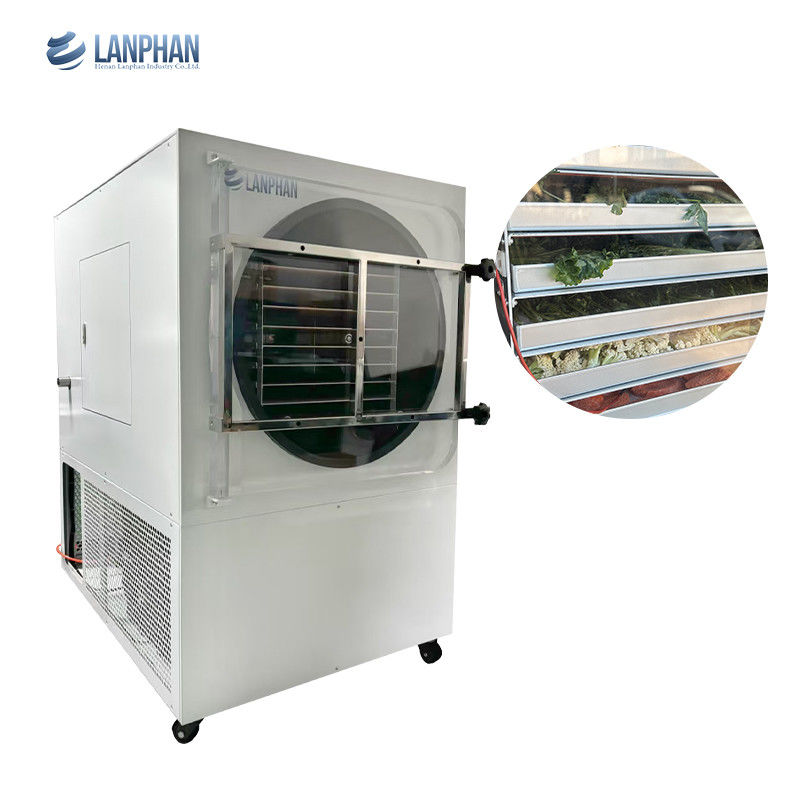 Industrial 60-70kg 18 bandejas 5m2 máquina secadora de congelación de alimentos para frutas verduras café leche huevo