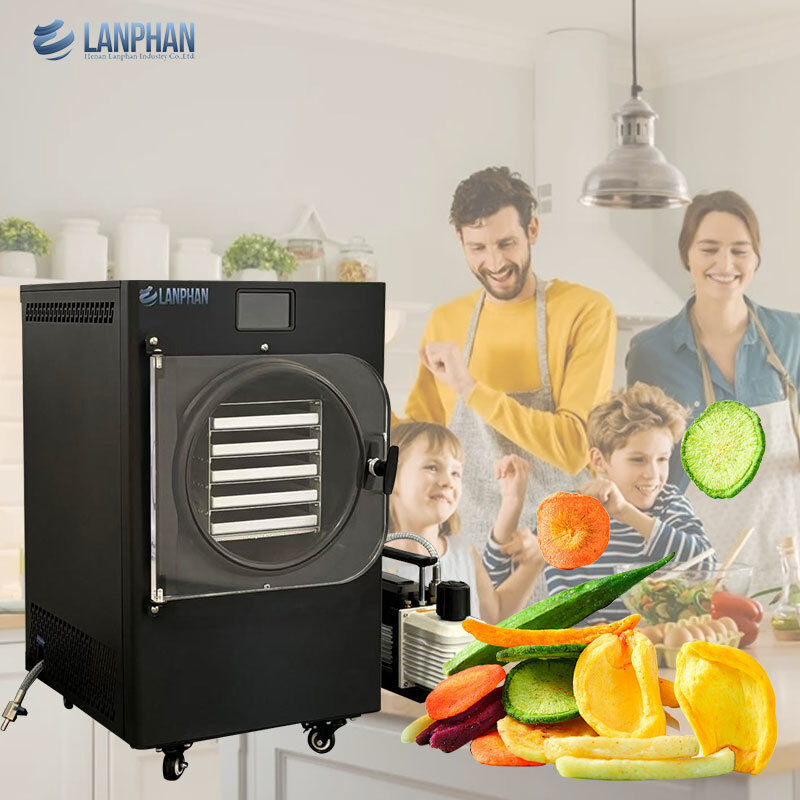 Máquina automática pequeña de liofilización al vacío de 4-6 kg para alimentos, frutas y carne, para uso doméstico