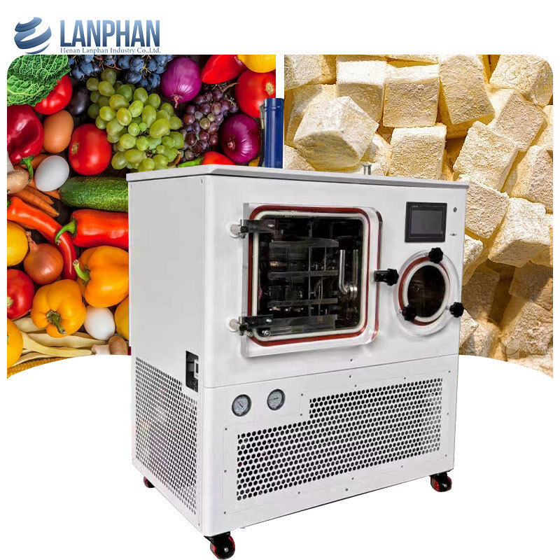 Liofilizador industrial de laboratorio para liofilización por lotes de 8 kg/lote, productos farmacéuticos, productos microbianos