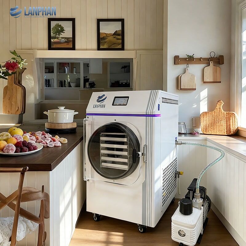 Máquina automática pequeña de liofilización al vacío de 4-6 kg para alimentos, frutas y carne, para uso doméstico
