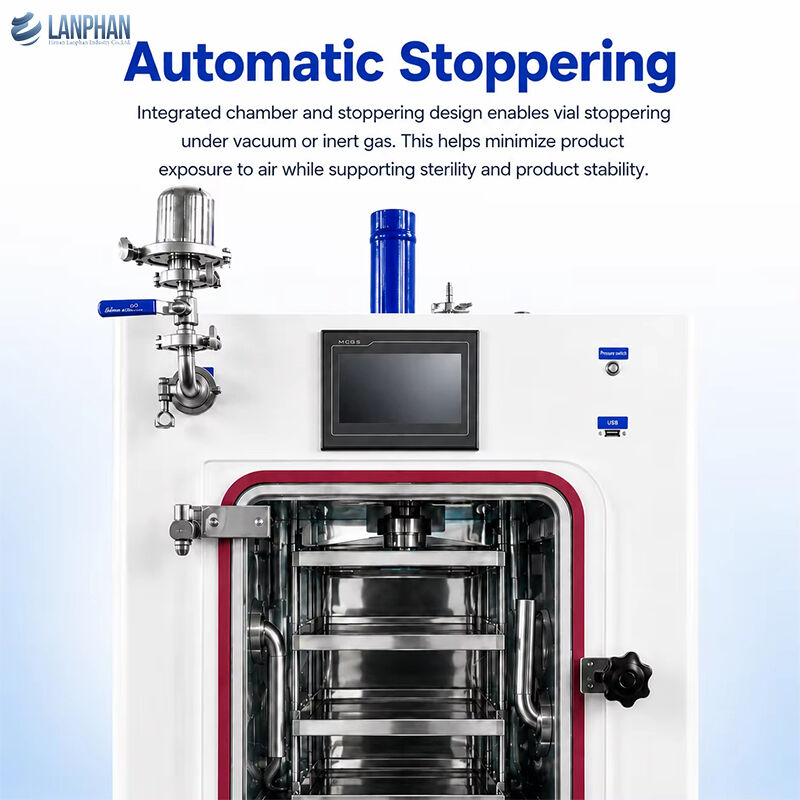 Pilot Scale Freeze Dryer 0.3m² Pharmaceutical Lyophilizer with Real-Time Temperature Monitoring and Stainless Steel Construction