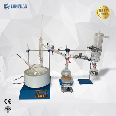 Cristalería 220V 5L de la unidad de la destilación de la trayectoria corta del laboratorio