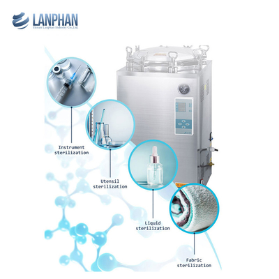 Esterilizador vertical de alta presión automático de acero inoxidable del vapor de la autoclave para la seta