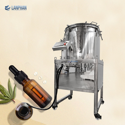 Máquina de extracción de tricomas de 75 galones burbuja de hachís hielo agua Tricomas separador extractor sin disolvente