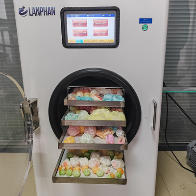 4 bandejas Máquina de secado al vacío de frutas y verduras Máquina de secado por congelación para el hogar pequeña