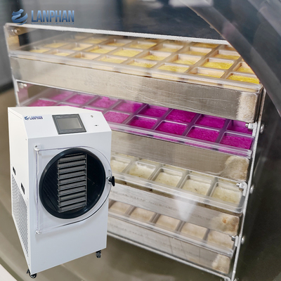 12-14 kg/partida yogur batido de frutas secador de congelación líquidos secado por congelación en el hogar