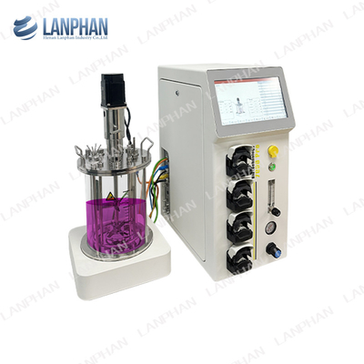0.25L-15L Plantas de biorreactores de vidrio Biorreactores de laboratorio Equipos de biorreactores para cultivo celular