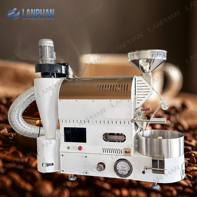 Maquina de tostado de café para el hogar Máquina de tostado de cacao de lotes pequeños con bandeja de enfriamiento