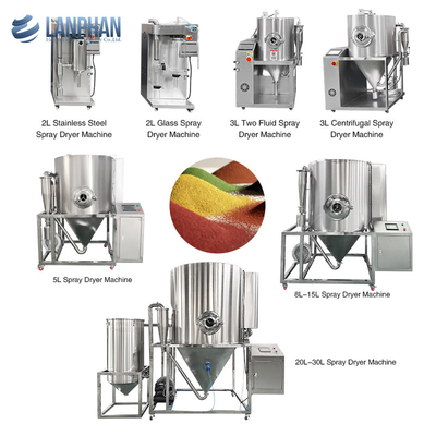 5 l Máquina de secado por rociado industrial Máquina de secado por rociado de leche en polvo químico