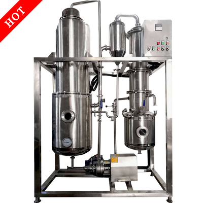 Vacío en capa delgada 18kw SS304 del etanol del aceite esencial del evaporador