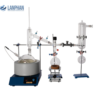 Calefacción de la unidad 5L de la destilación de la trayectoria corta del laboratorio del aceite esencial