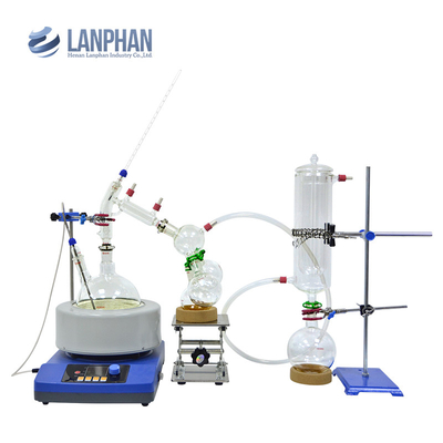 destilación fraccionada Kit For Labortory Chemicals de la trayectoria corta 2L