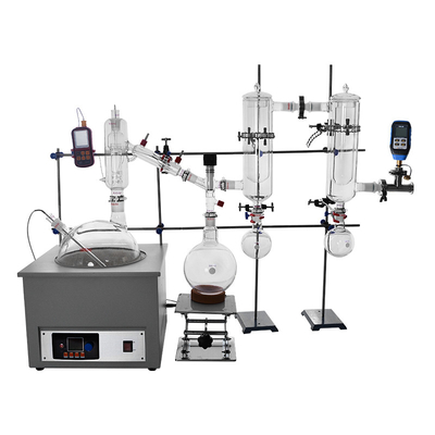 destilación Kit With Cold Trap Condenser de la trayectoria corta de 220V 10L